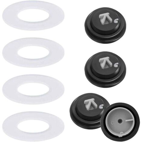 8 pièces 4× Membrane pour Robinet Flotteur SIAMP 4× Rondelle de Soupape de Chasse Flotteur Chasse d'eau wc citerne à membrane rondelles à membrane à entrée latérale pour citernes