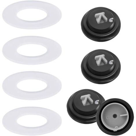 8 pièces 4× Membrane pour Robinet Flotteur SIAMP 4× Rondelle de Soupape de Chasse Flotteur Chasse d'eau wc citerne à membrane rondelles à membrane à entrée latérale pour citernes