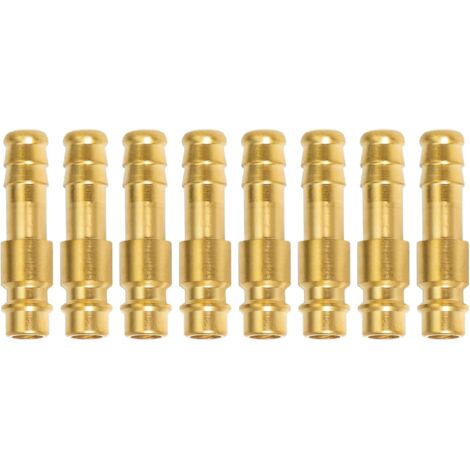 8 Pièces Air 1/4" BSPP Raccord Pneumatique Embout en laiton Accessoires Raccords de Compresseur Rapide Kit pour Tuyau Système Raccordement Industriel(10MM) Systèmes à -