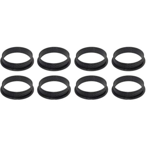8 PièCes Anneau à AntiadhéSif Gâteau Anneau Ensemble Perforé Oeuf Bricolage Dessert Gâteau Mousse Biscuits Pâtisserie Moules d[605]