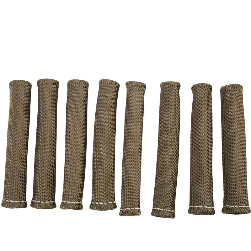 Jeffergarden - 8 pièces bottes de fil de bougie d'allumage 2500 °f couvercle de manchon de protection de bouclier thermique pour moteur Hot Rods