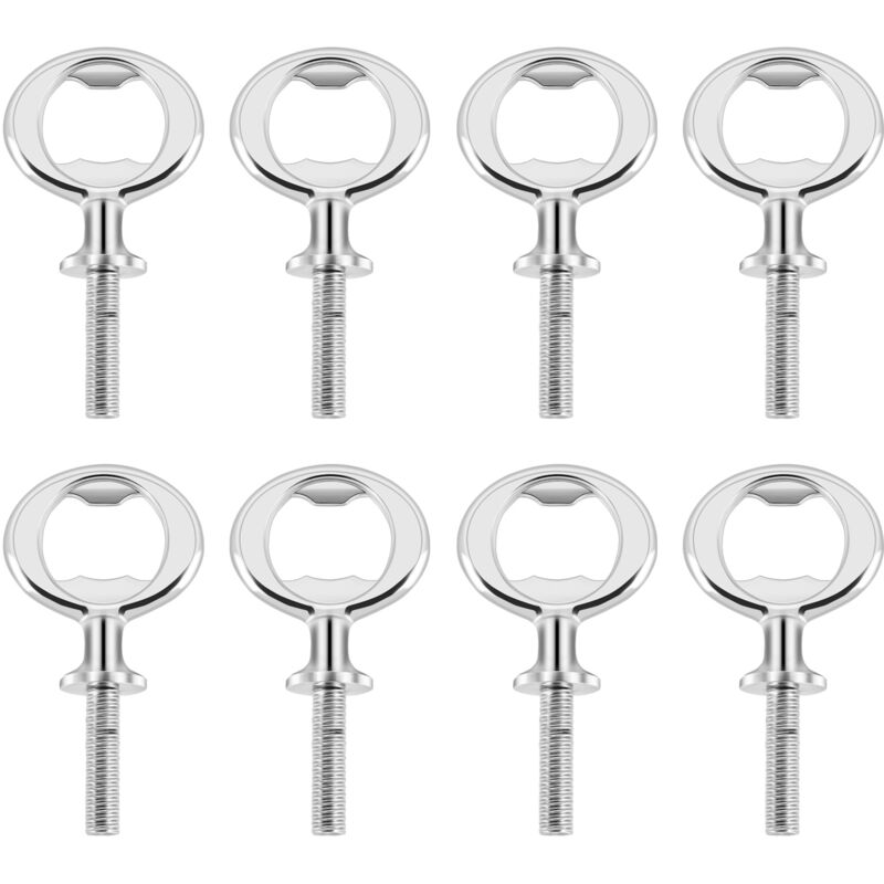 Tlily - 8 Pieces Bottle Opener Kit Metal diy Craft Beer Blank