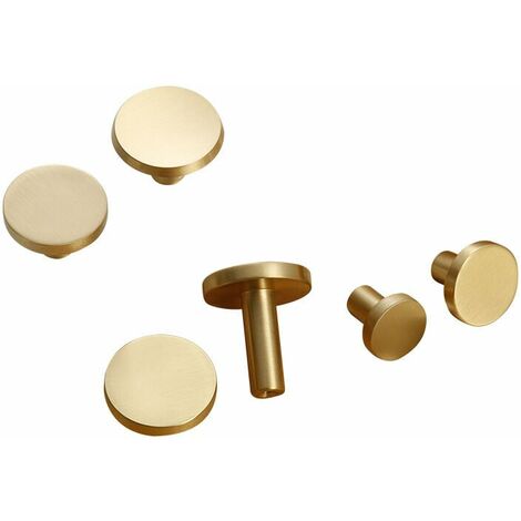 8 pièces bouton de meuble poignée de meuble bouton en laiton poignée de tiroir boutons de traction ronds boutons de porte, 3020mm