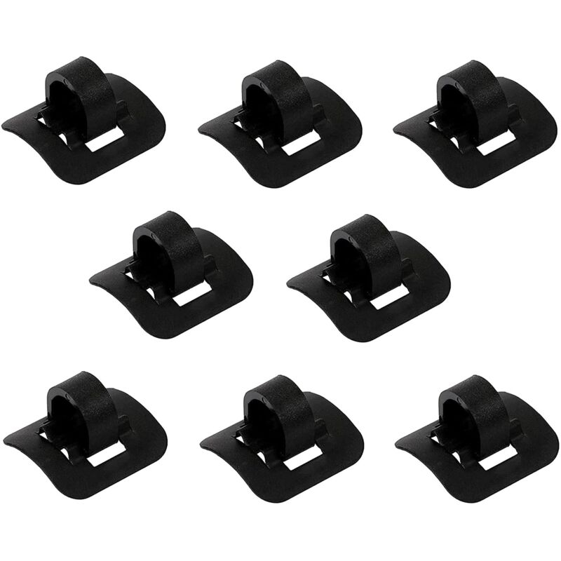 Image of ZVD - 8 Pieces Cable C-Clips Cycling 21X20mm Bike Brake Cable Tube Guide Aluminum Alloy Fastener With 3M Bike Carrier Cable Buckle for Brake Cable