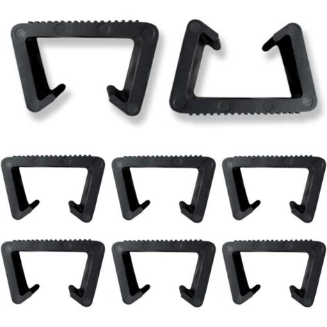 8 Pièces Clips de Meubles  Clips de Meubles en Rotin Pinces de Meubles de Patio Osier Pinces à Meuble en Plastique Clip Connecteur Clips de Fixation pour Meubles de Jardin en Rotin