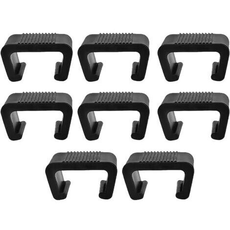 8 pièces Clips de Meubles en rotin Clips de Meubles de Jardin Anti-dérapants pour canapé en rotin Chaise en rotin -4.3cm