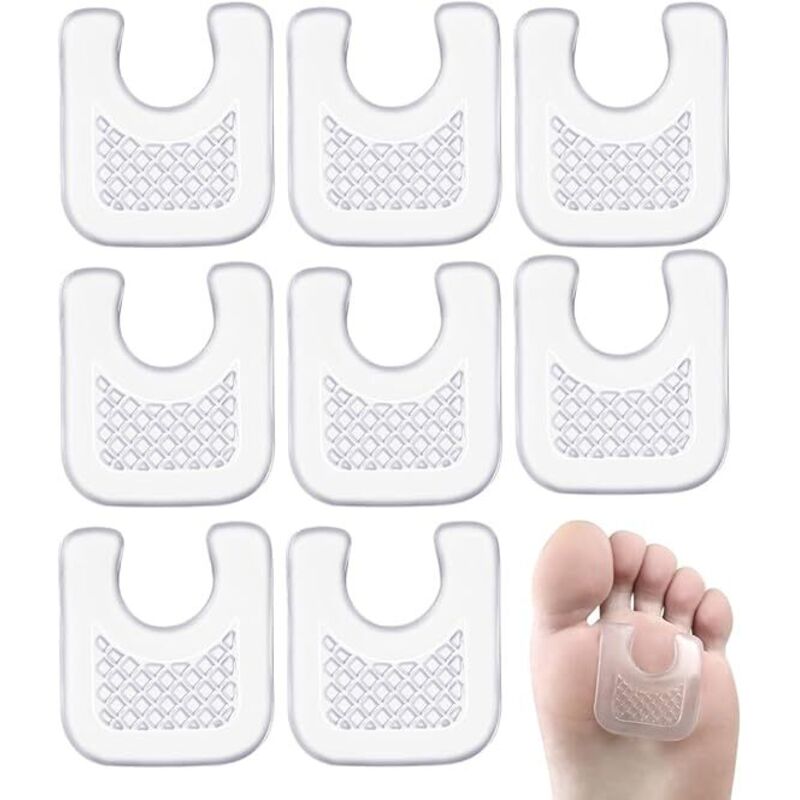 8 Pièces Cors Au Pied , Pansements Pour Cors, Mousse De Latex Souple Coussinets Pour Cors Anneaux Pour Ampoules Cors Anti-Friction Réduit Les