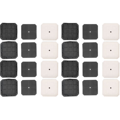 8 Pièces Coussinets Anti-Vibration en L pour Machine à Laver, Stabilisateur Anti-Dérapant pour Pieds de Lave-linge