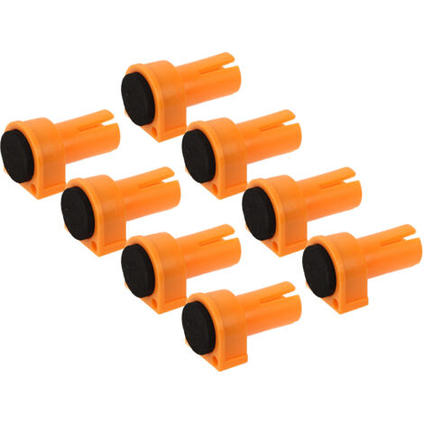 8 Pièces Coussinets en Nylon pour Établi avec Insert EVA Antidérapant, pour Serrage et Travail du Bois 20mm