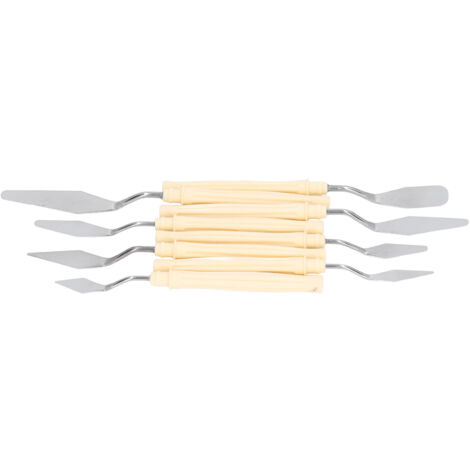 8 Pièces Couteaux à Palette en Acier Inoxydable avec Manche Ergonomique, Set Multifonction pour Peinture et Mélange