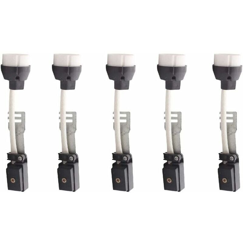 GU10 Douille de Lampe Lot de 5,Connecteurs de Base de Lampes GU10 avec Câble et Boîte de Jonction Isolée 2A 250V Socket Résistant aux Haute