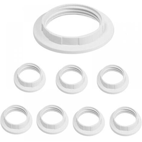 8 Pièces E27 Anneau Réducteur pour Abat-Jour Plaque Convertisseur d’Adaptateur de Bague d'Abat-Jour