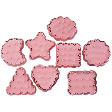 8 Pièces Emporte-Pièces Biscuits Écologiques Accessoires de Pâtisserie Durables