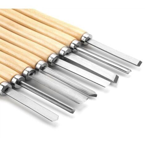 8 pièces ensemble de ciseaux de tour à bois HSS ensemble de ciseaux de tournage en bois outils de tournage sur bois pour le tournage du bois dur