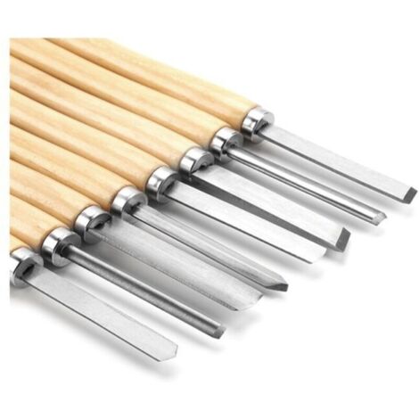 8 pièces ensemble de ciseaux de tour à bois HSS ensemble de ciseaux de tournage en bois outils de tournage sur bois pour le tournage du bois dur