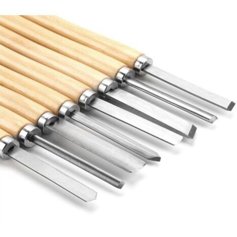 8 pièces ensemble de ciseaux de tour à bois HSS ensemble de ciseaux de tournage en bois outils de tournage sur bois pour le tournage du bois dur