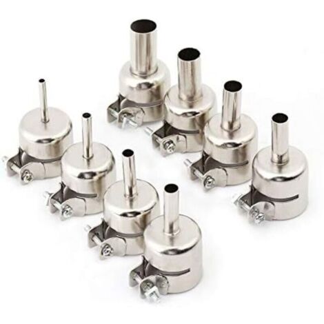 8 pièces/ensemble Kits de buses de pistolet à chaleur embouts de bouche pour outils de réparation de Station de soudage à Air chaud 3/4/5/6/7/8/10/12mm