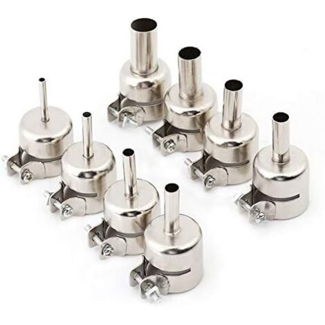 8 pièces/ensemble Kits de buses de pistolet à chaleur embouts de bouche pour outils de réparation de Station de soudage à Air chaud 3/4/5/6/7/8/10/12mm