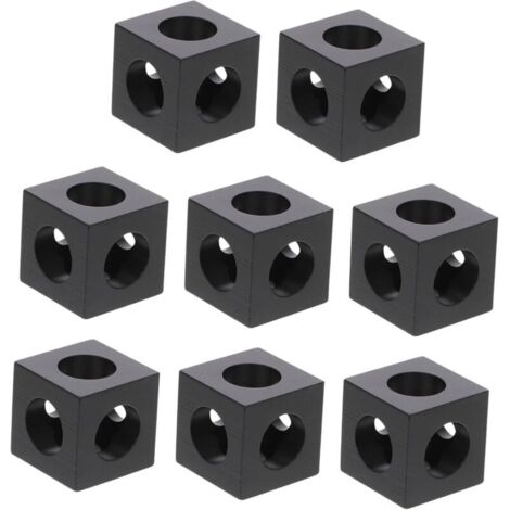 8 pièces Équerres Alliage Aluminium pour Profilés Supports Assemblage Angle Robustes pour Imprimantes et Projets Industriels