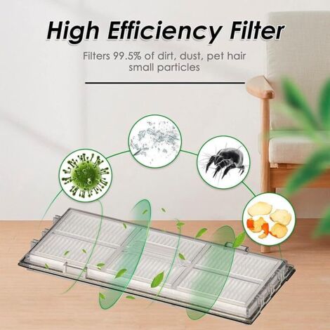 (8 pièces) Filtre HEPA pour Roborock S7 S7+ S7 MaxV S7 MaxV Plus S7 MaxV Ultra S8 Pro Ultra S8 S8+, kit accessoires de filtre pour