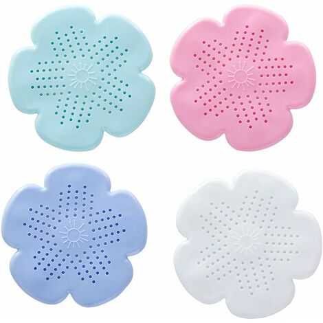 8 Pièces Filtre Vidange,Filtre D'évier,Couvercle Vidange Cuisine,Couvercle Siphon De Sol en Silicone pour Douche,pour Cuisine Salle Bain Baignoire,Facile à Nettoyer