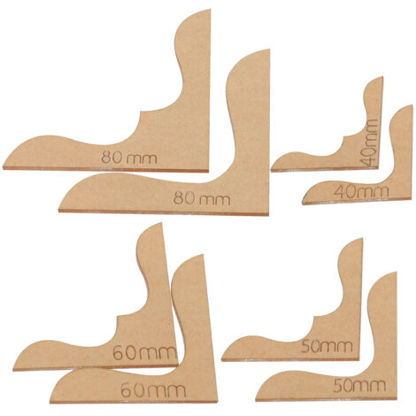 8 Pièces Gabarits de Décoration pour Portefeuille en Cuir avec Motifs Floraux Acryliques - DIY Création Manuelle