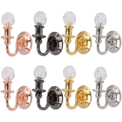 8 pièces Mini Lampe Murale Maison de Poupée, Éclairage Coloré Simulé pour Décoration 1:12