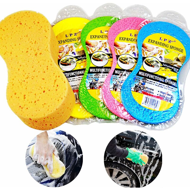 8 pieces of car wash, large honeycomb cleaning, car wash tool is suitable for motorcycle car bathroom car