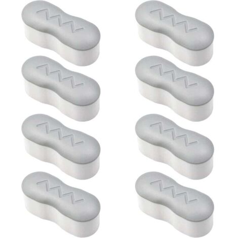 8 Pièces Pare-Chocs pour Siège de Toilette Kit de Pare-Chocs Siège de Toilette avec Adhésif Puissant Universel Patin Abattant WC Adhésif pour Maison, Hôtel, Restaurant