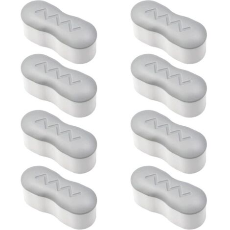 8 Pièces Pare-Chocs pour Siège de Toilette Kit de Pare-Chocs Siège de Toilette avec Adhésif Puissant Universel Patin Abattant WC Adhésif pour Maison, Hôtel, Restaurant