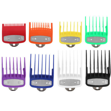 8 pièces peignes de calibrage pour coupe de cheveux, accessoires de remplacement pour tondeuse WAHL