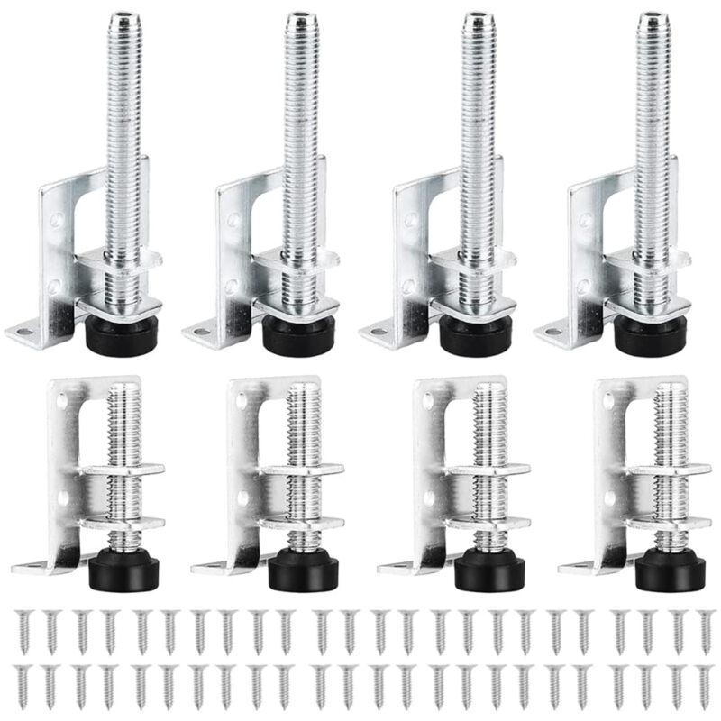 Linghhang - 8 Pièces Pieds de Nivellement Robustes Réglables,Pieds de Nivellement Robustes avec écrous,Pieds réglables,pour
