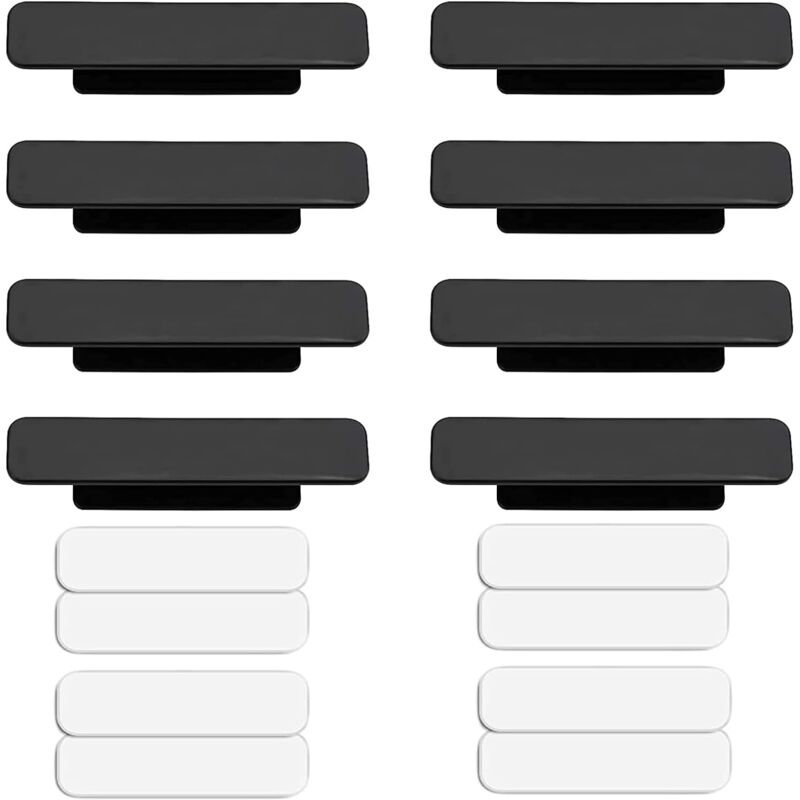 8 Pièces Poignées de Meuble Autocollantes, Poignée Auto-Adhésive Tiroir, Poignée de Cuisine Autocollante, pour Portes, Fenêtres, Tiroirs, Armoires,