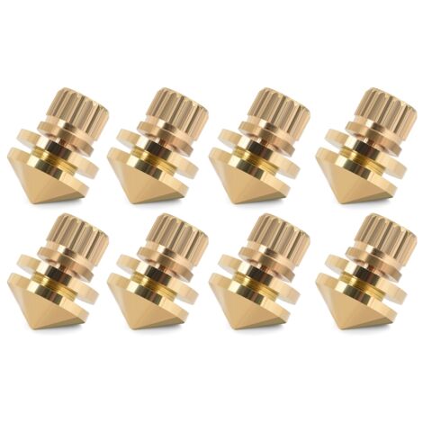 8 Pièces Pointes Isolation Cuivre pour Enceintes, Supports Anti-Vibrations Pieds