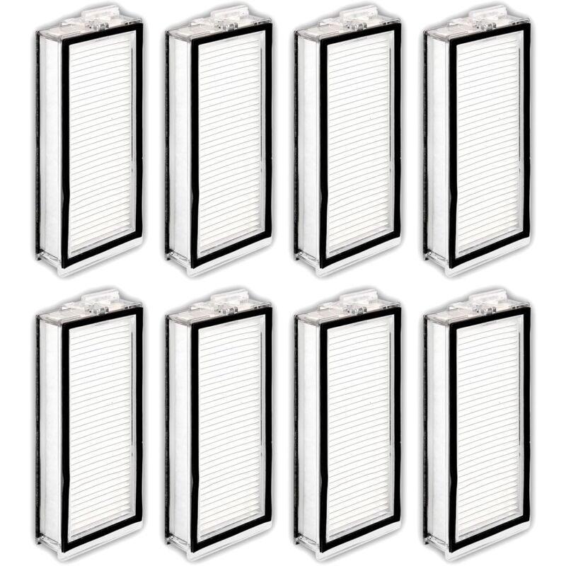 (8 pièces) Q5 Pro+ Filtres HEPA de Remplacement Compatibles Avec l'aspirateur robot Roborock Q5 Max+, Q5 Pro, Q5 Pro+, Q8 Max, Q8 Max+, Q7, Q7+, Q7