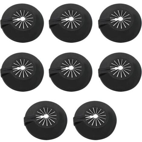 8 Pièces Rosace Radiateur,Utilisation Universelle pour Les Tuyaux de 30-55 mm, Colliers de Pipe Couvercles Sont Conçus Avec des Clips à l'intérieur pour les Fixer au Tuyau