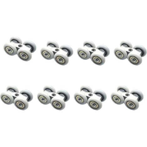 8 Pièces Roulettes Pour Portes Coulissantes, Roulettes Pour Portes Coulissantes, Porte coulissante à roulement à billes, Adaptées