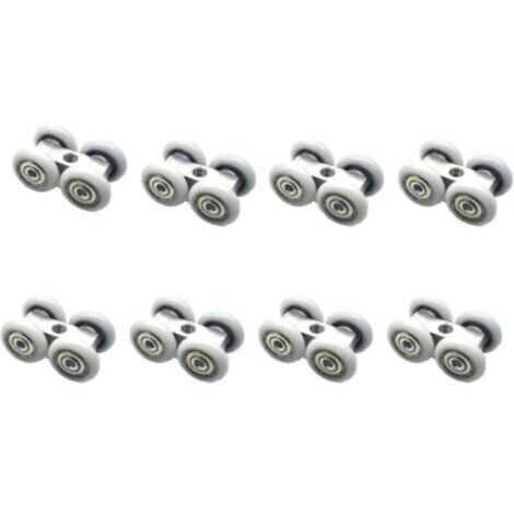8 Pièces Roulettes Pour Portes Coulissantes. Roulettes Pour Portes Coulissantes. Porte coulissante à roulement à billes. Adaptées aux Balcons. Cuisines. Salles à Manger