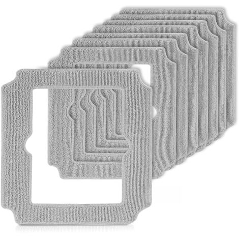 8 Pièces Serpillère Rechange pour Ecovacs Winbot Mini Robot de Nettoyage de Vitres, Microfibre Lingette Robot Lave Vitre pour Ecovacs Winbot Mini avec W-CC02-0012, Réutilisable et Lavable
