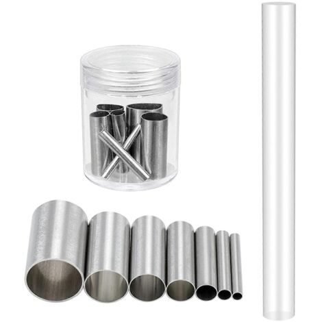 8 Pièces/Set Rouleaux Découpe Pâte en Acier Inoxydable, Emporte-Pièces Ronds pour Pâtisserie