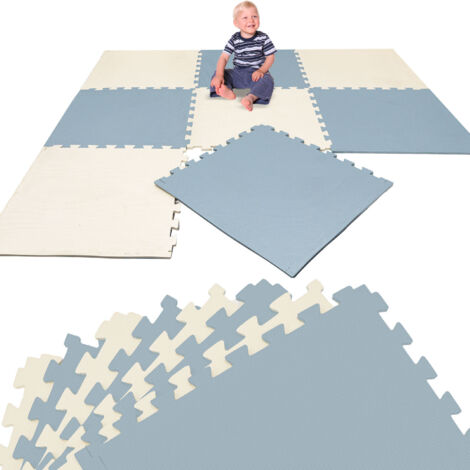 8 Pièces Tapis de Sol pour Enfants - 50x50 Dalles Mousse EVA - Surface de Jeu