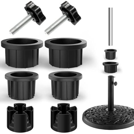 8 Piezas Accesorios de soporte de Paraguas, Repuesto para sombrilla, de Jardin con Perilla de Sujecion M8 para Balcon Terraza