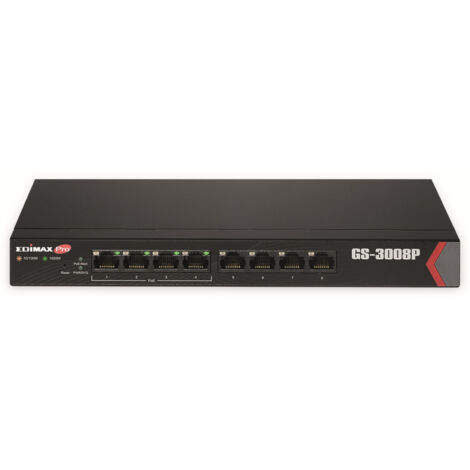 8-Port Gigabit Web Managed Switch für Langstrecken mit 4 PoE+-Ports