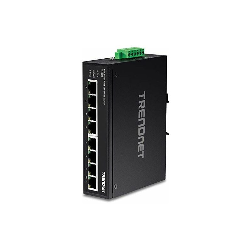 8-Port IND.Fast eth Switch DIN-Rail