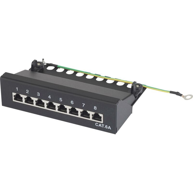 Renkforce - 8 ports Boîtier de brassage cat 6a 1 uh équipé X483461
