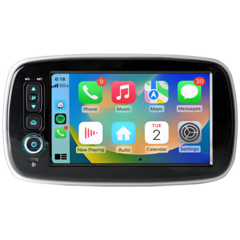 8 pouces Carplay Autoradio pour Benz Smart Fortwo/Forfour 453 Basisversion 2+64GB JUNSUN