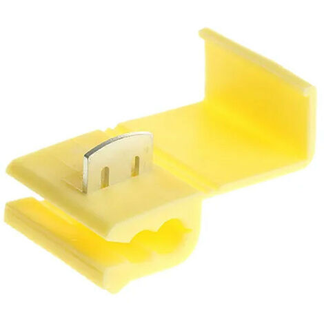 8 raccords instantanes electriques connecteurs rapides jaunes