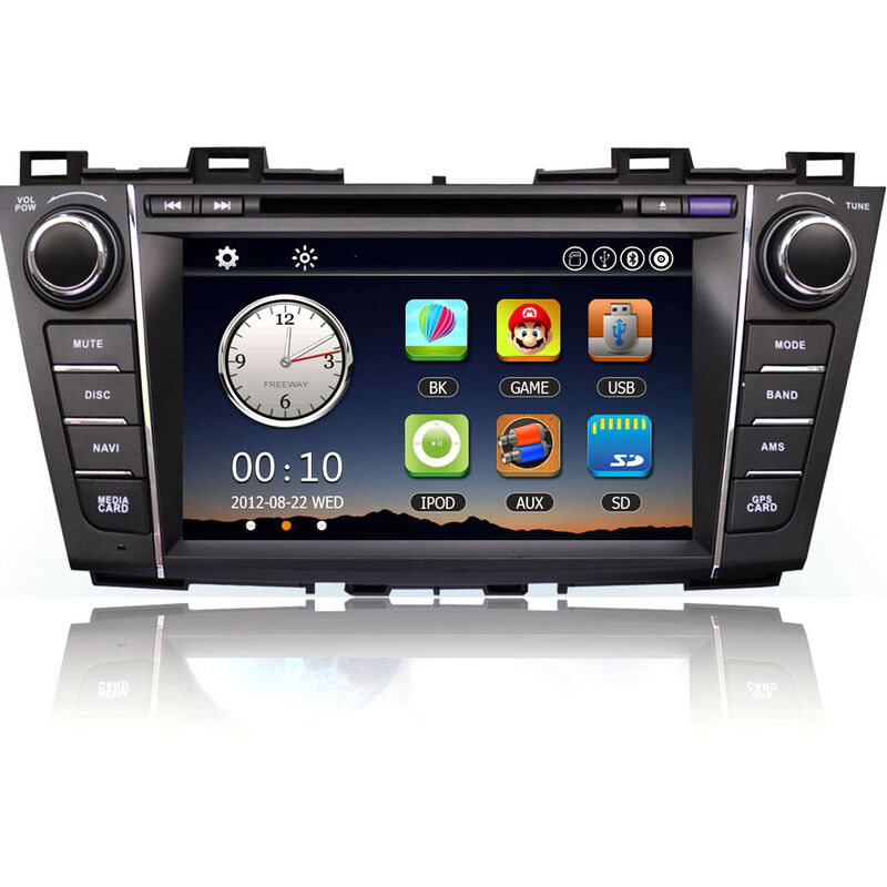 

8 'Radio de coche Doble 2 Din Reproductor de DVD para coche Navegacion GPS en el tablero Unidad principal estereo de PC para automovil para Mazda5