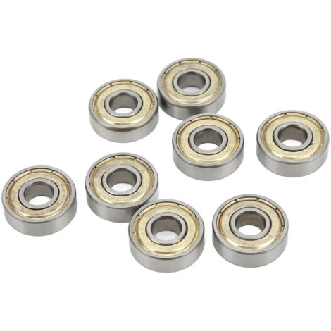 8 Roulements à Billes 608ZZ ABEC 11 Acier Carbone Scellés 8x22x7mm pour Skateboard et Patins à Roulettes
