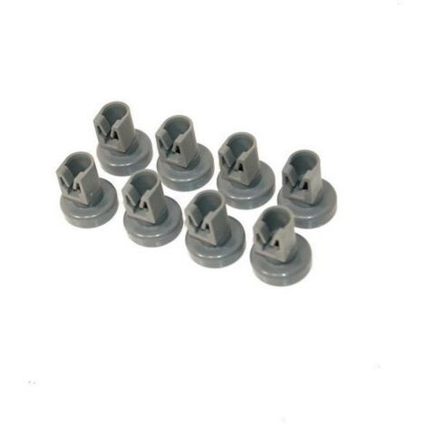 Lot de 8 roulettes pour panier supérieur lave-vaisselle – Compatible AEG, Electrolux, Zanussi – Diamètre 25 mm – Installation facile